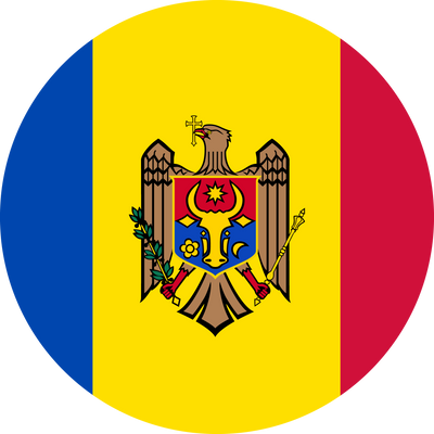 Circle flag vector of Moldova